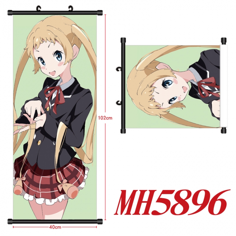 Chuunibyou Demo Koi Ga Shitai Anime black Plastic rod Cloth painting Wall Scroll 40X102CM MH5896A