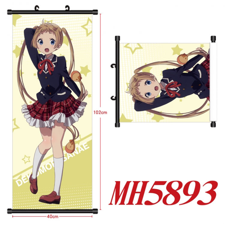 Chuunibyou Demo Koi Ga Shitai Anime black Plastic rod Cloth painting Wall Scroll 40X102CM  MH5893A