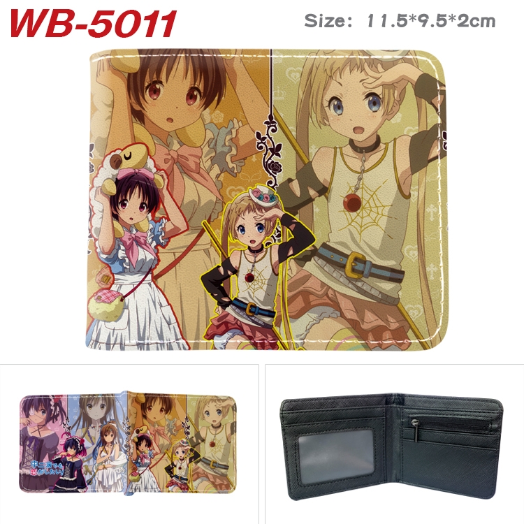 Chuunibyou Demo Koi Ga Shitai Animation color PU leather half fold wallet 11.5X9X2CM WB-5011A