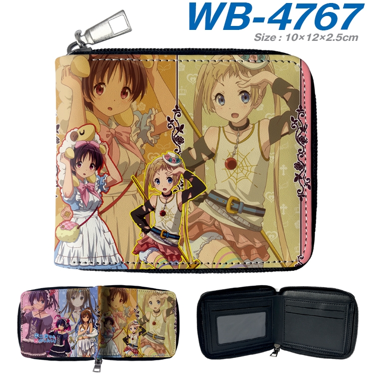Chuunibyou Demo Koi Ga Shitai Anime color short full zip folding wallet 10x12x2.5cm  WB-4767A