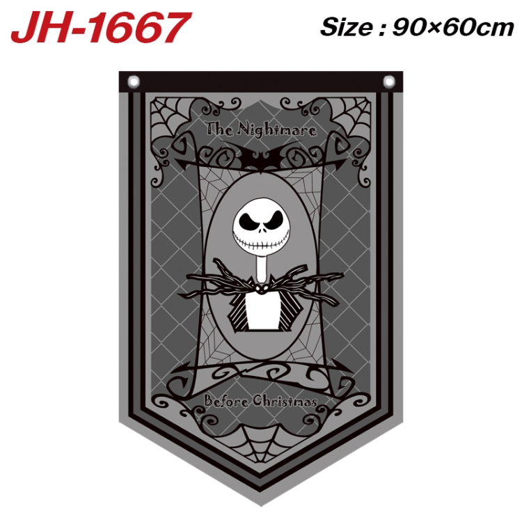 The Nightmare Before Christmas Anime Peripheral Full Color Printing Banner 90X60CM JH-1667