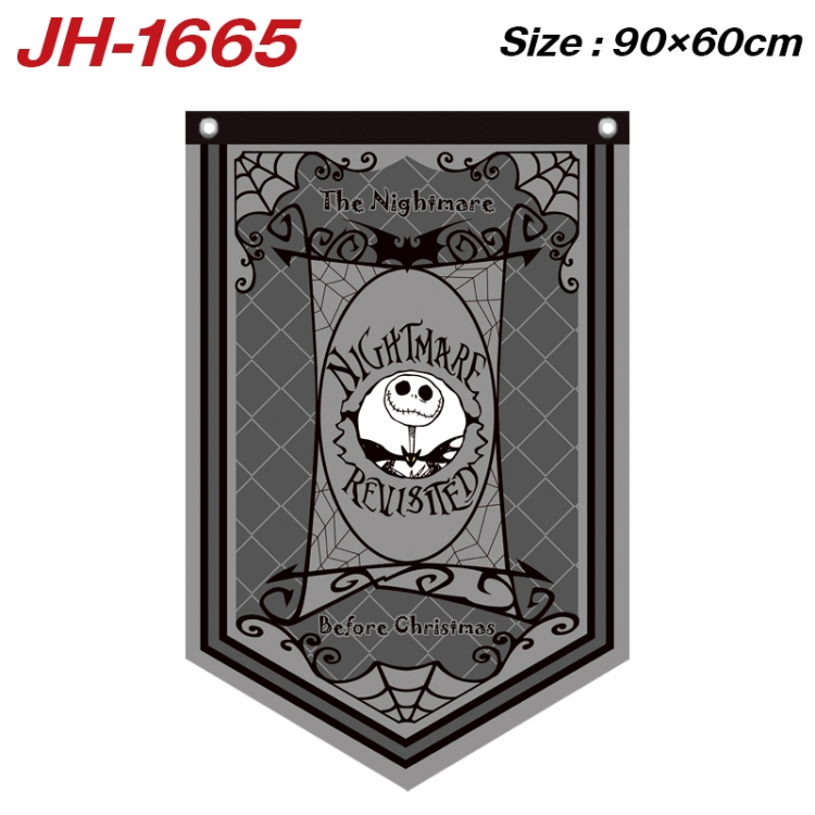 The Nightmare Before Christmas Anime Peripheral Full Color Printing Banner 90X60CM JH-1665