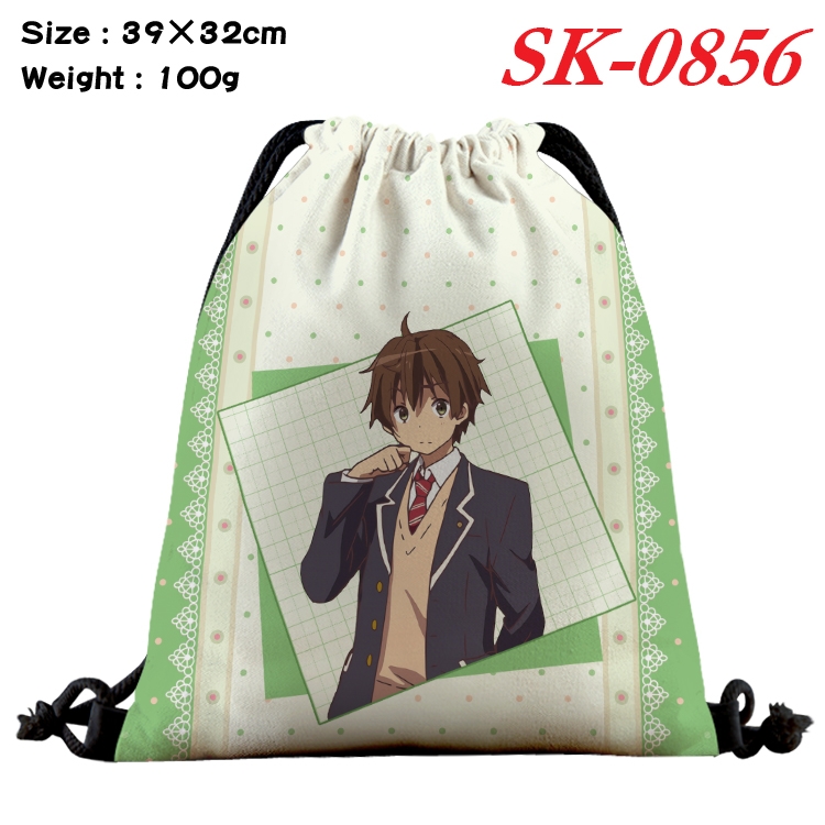 Chuunibyou Demo Koi Ga Shitai cartoon Waterproof Nylon Full Color Drawstring Pocket 39x32cm SK-0856