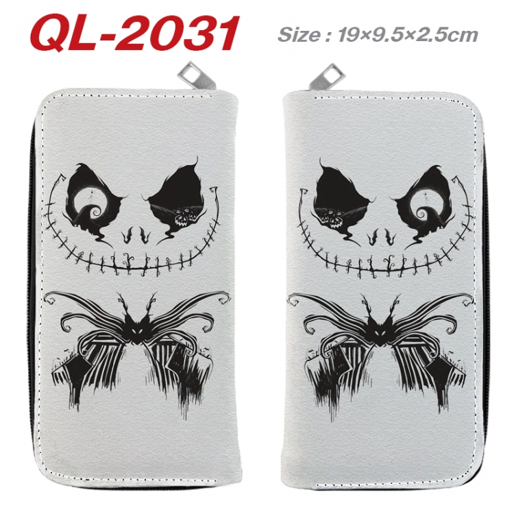 The Nightmare Before Christmas Animation perimeter long zipper wallet 19.5x9.5x2.5cm QL-2031A