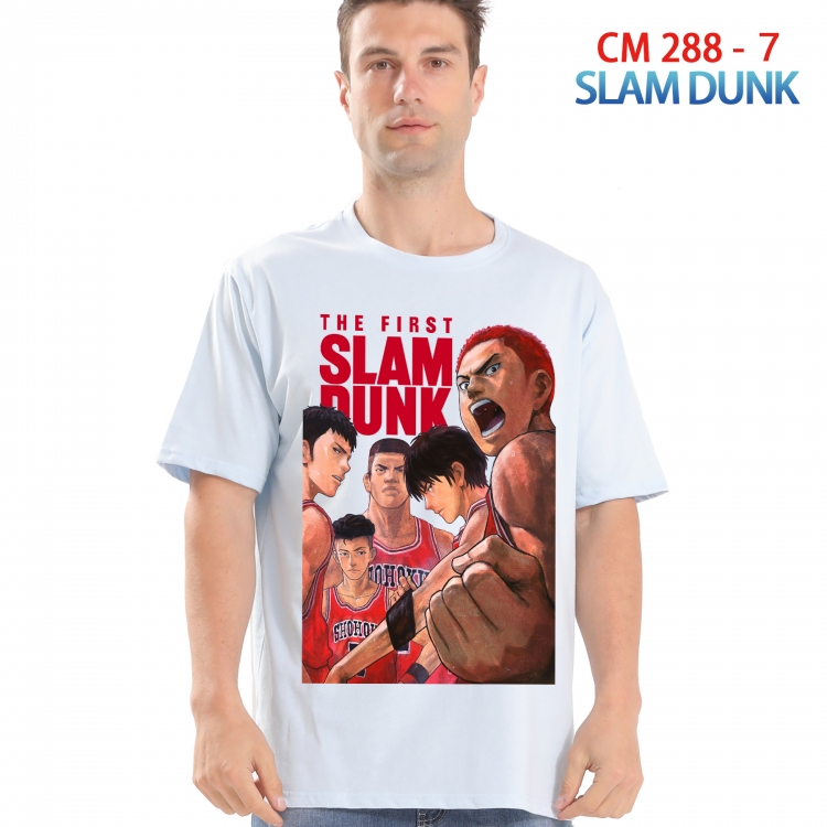 Slam Dunk Printed short-sleeved cotton T-shirt from S to 4XL  288 7
