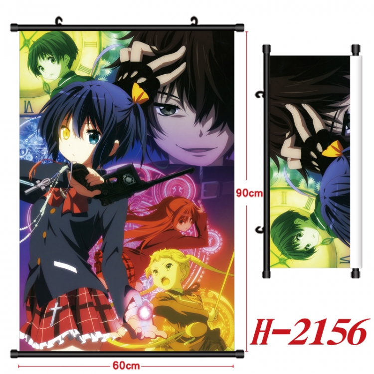 Chuunibyou Demo Koi Ga Shitai Anime Black Plastic Rod Canvas Painting Wall Scroll 60X90CM H-2156A
