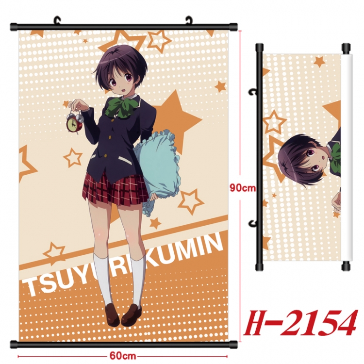 Chuunibyou Demo Koi Ga Shitai Anime Black Plastic Rod Canvas Painting Wall Scroll 60X90CM  H-2154A