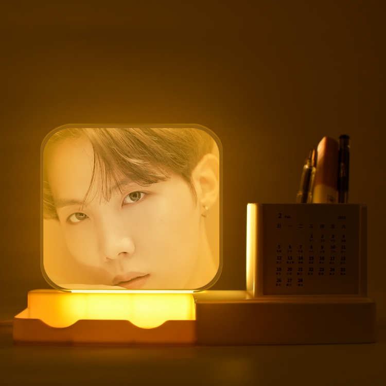 BTS New acrylic pencil holder night light bracket