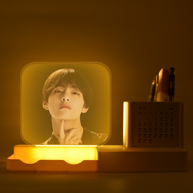 BTS New acrylic pencil holder night light bracket