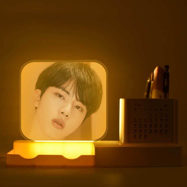 BTS New acrylic pencil holder night light bracket