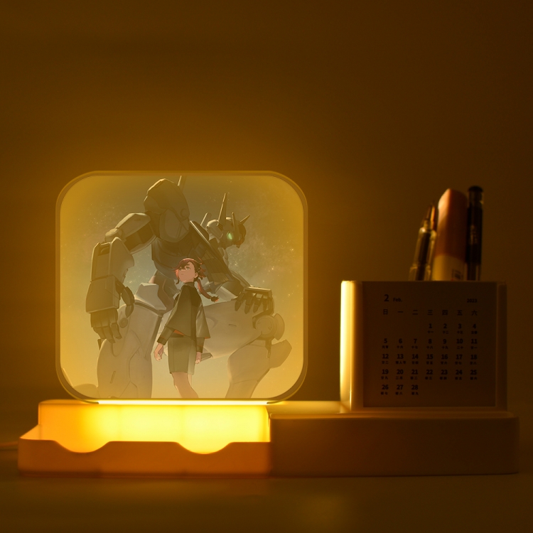 Gundam New acrylic pencil holder night light bracket