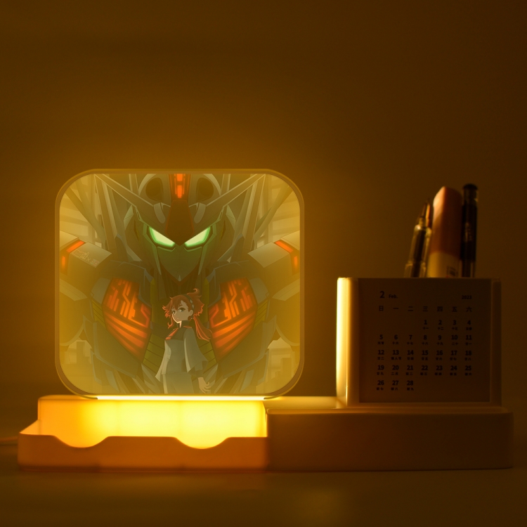 Gundam New acrylic pencil holder night light bracket