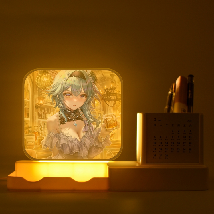 Genshin Impact Eula New acrylic pencil holder night light bracket