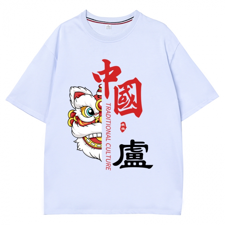 China-Chic Wind Anime Surrounding New Pure Cotton T-shirt from S to 4XL CMY-3084-1