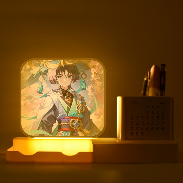 Genshin Impact  New acrylic pencil holder night light bracket