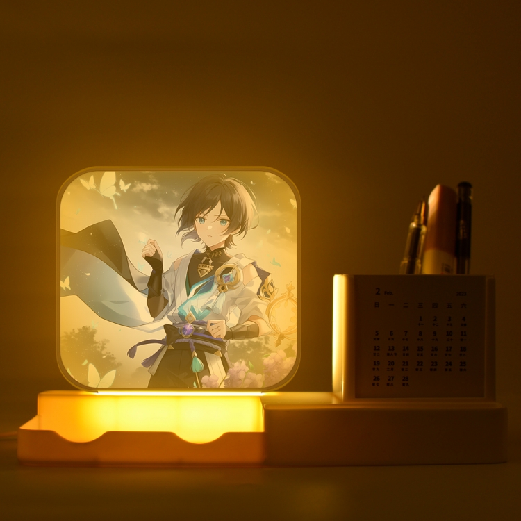 Genshin Impact  New acrylic pencil holder night light bracket