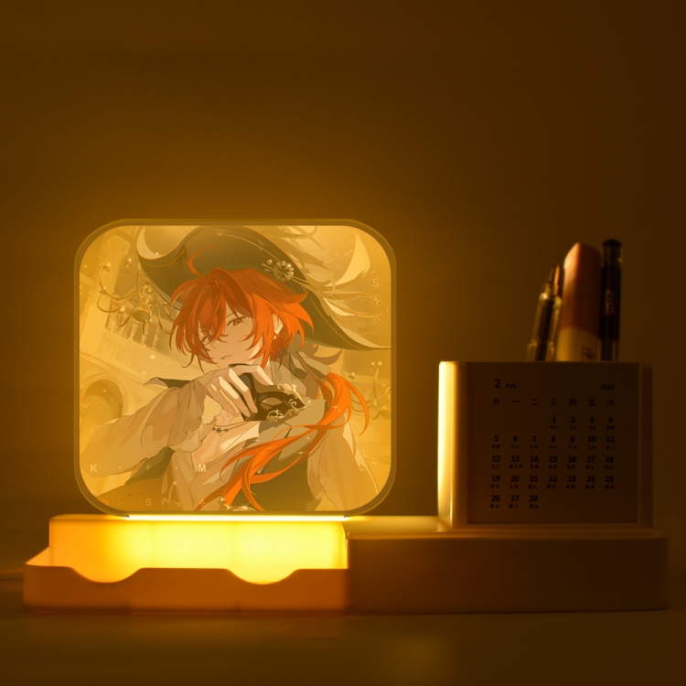 Genshin Impact  New acrylic pencil holder night light bracket