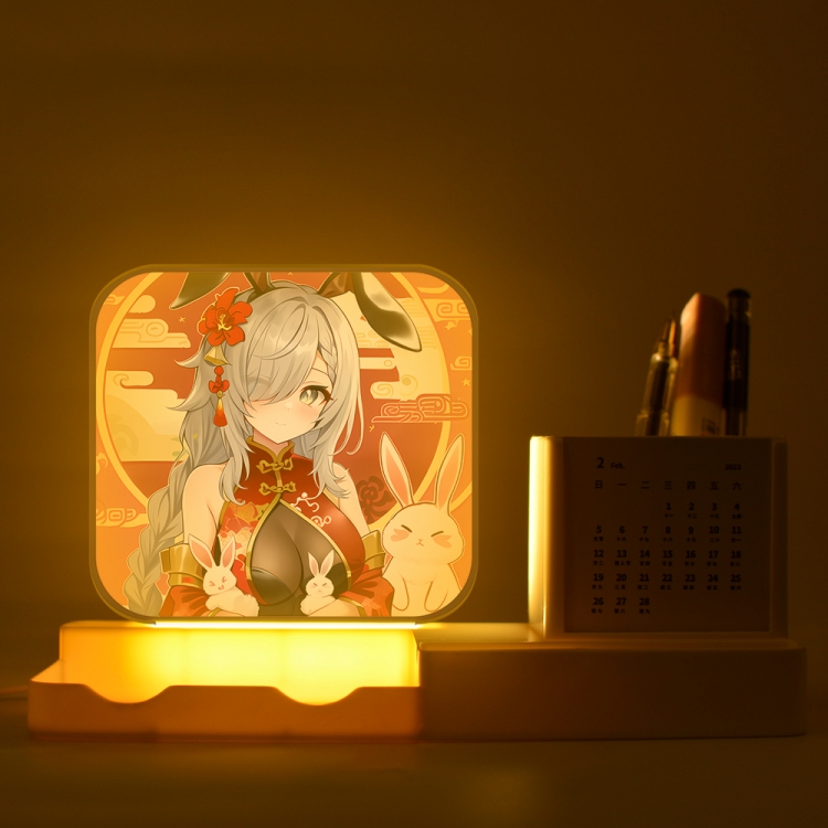 Genshin Impact Shenhe New acrylic pencil holder night light bracket