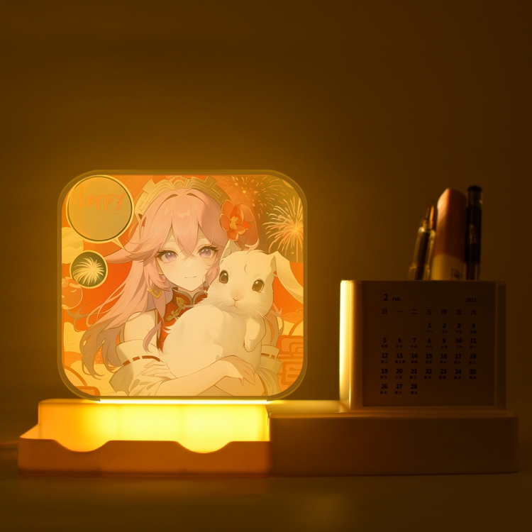 Genshin Impact YaeMiko  New acrylic pencil holder night light bracket