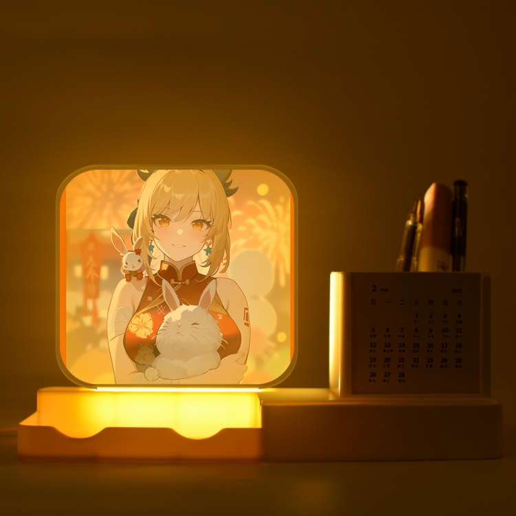 Genshin Impact Yoimiya   New acrylic pencil holder night light bracket