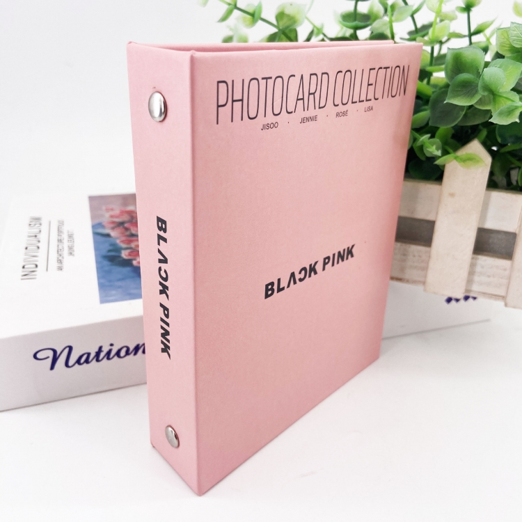 BLACKIPINK Korean celebrity photo collection book, loose leaf book, can hold 20 cards 14X11X3CM