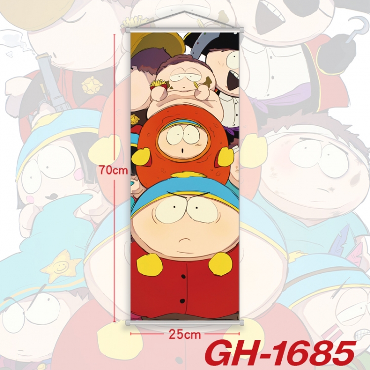 South Park Plastic Rod Cloth Small Hanging Canvas Painting Wall Scroll 25x70cm price for 5 pcs  GH-1685A