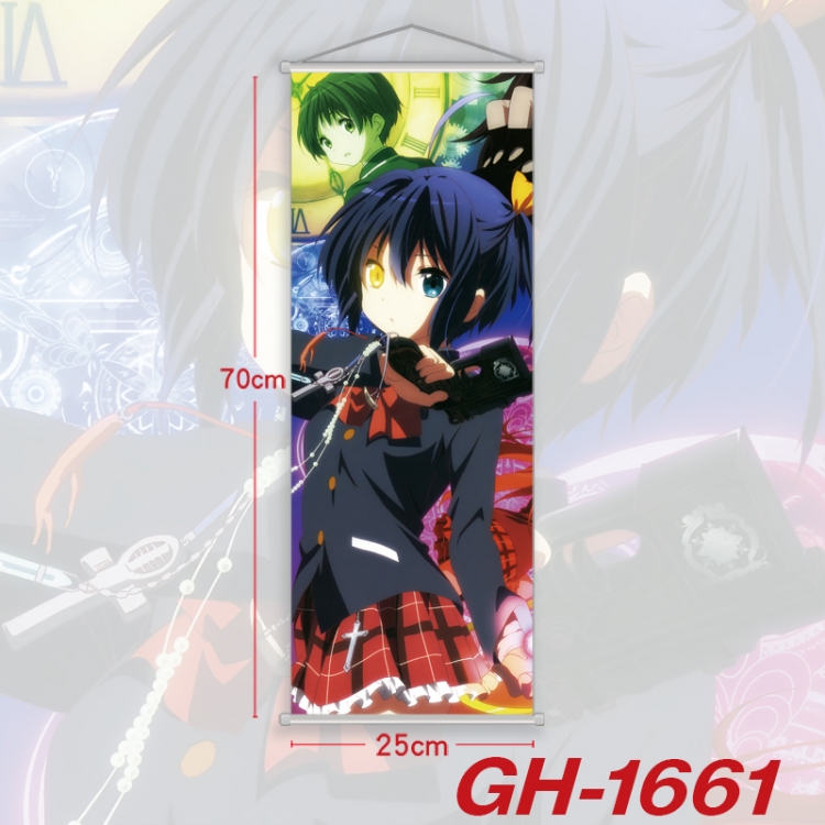 Chuunibyou Demo Koi Ga Shitai Plastic Rod Cloth Small Hanging Canvas Painting Wall Scroll 25x70cm price for 5 pcs GH-166