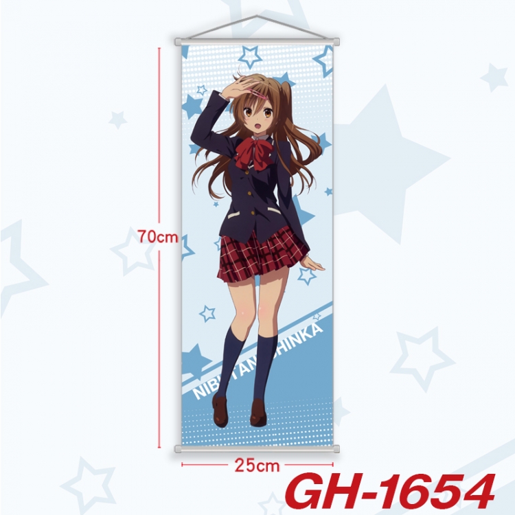 Chuunibyou Demo Koi Ga Shitai Plastic Rod Cloth Small Hanging Canvas Painting Wall Scroll 25x70cm price for 5 pcs GH-165