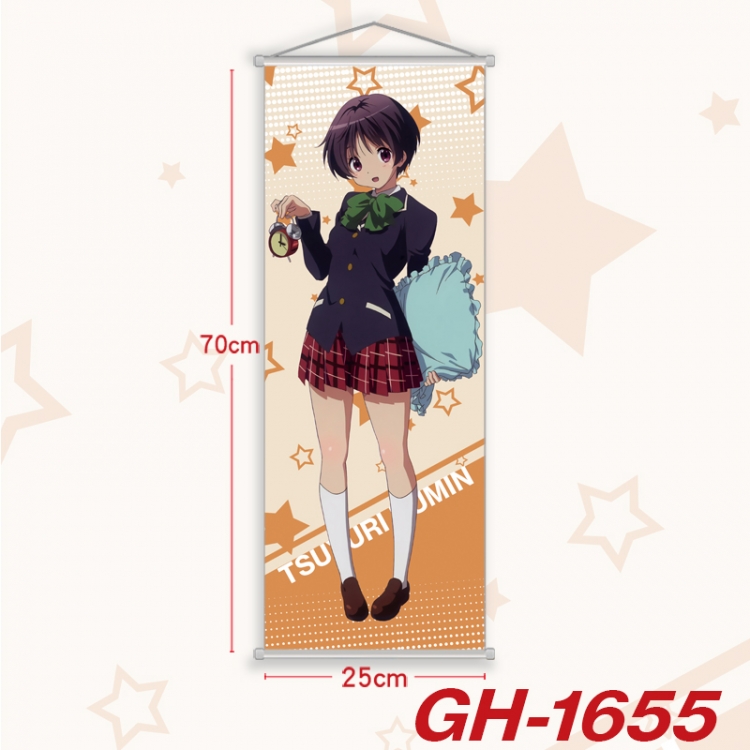 Chuunibyou Demo Koi Ga Shitai Plastic Rod Cloth Small Hanging Canvas Painting Wall Scroll 25x70cm price for 5 pcs GH-165