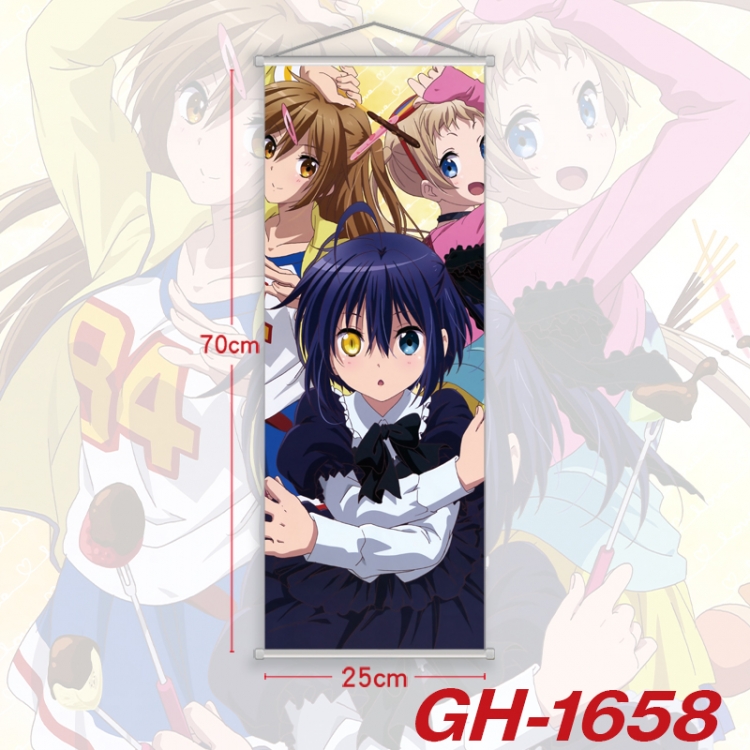 Chuunibyou Demo Koi Ga Shitai Plastic Rod Cloth Small Hanging Canvas Painting Wall Scroll 25x70cm price for 5 pcs GH-165