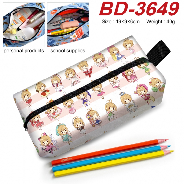 Card Captor Sakura Anime New Zipper Pen Bag Storage Bag Makeup Bag 19x9x6cm  BD-3649