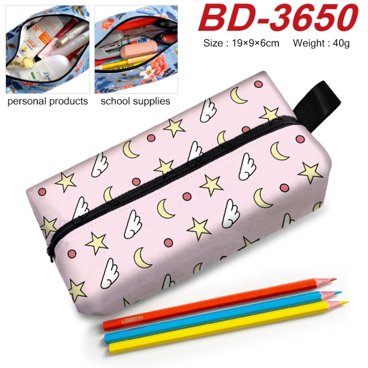 Card Captor Sakura Anime New Zipper Pen Bag Storage Bag Makeup Bag 19x9x6cm BD-3650