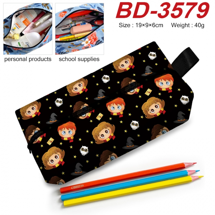 Harry Potter  Anime New Zipper Pen Bag Storage Bag Makeup Bag 19x9x6cm  BD-3579