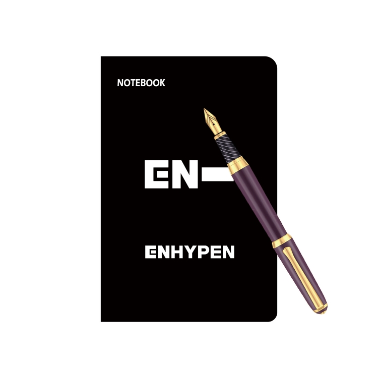 ENHYPE  Korean Star Surrounding A6 Strap Notebook Student Notebook 9.5X14CM price for 2 pcs