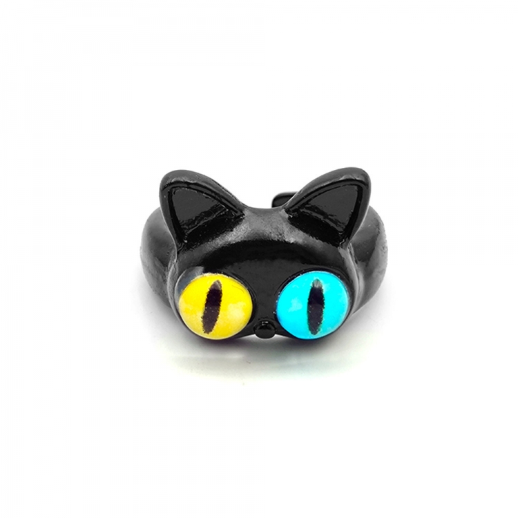 Big eyed cat Metal Creative Ring Cute Ring OPP Packaging price for 10 pcs