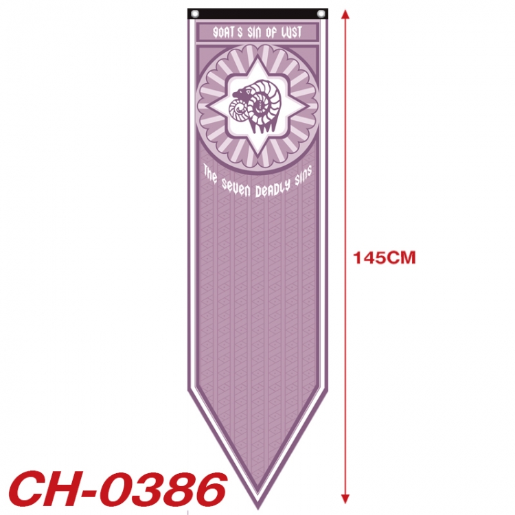 The Seven Deadly Sins Anime Peripheral Full Color Printing Banner 40X145CM CH-0386