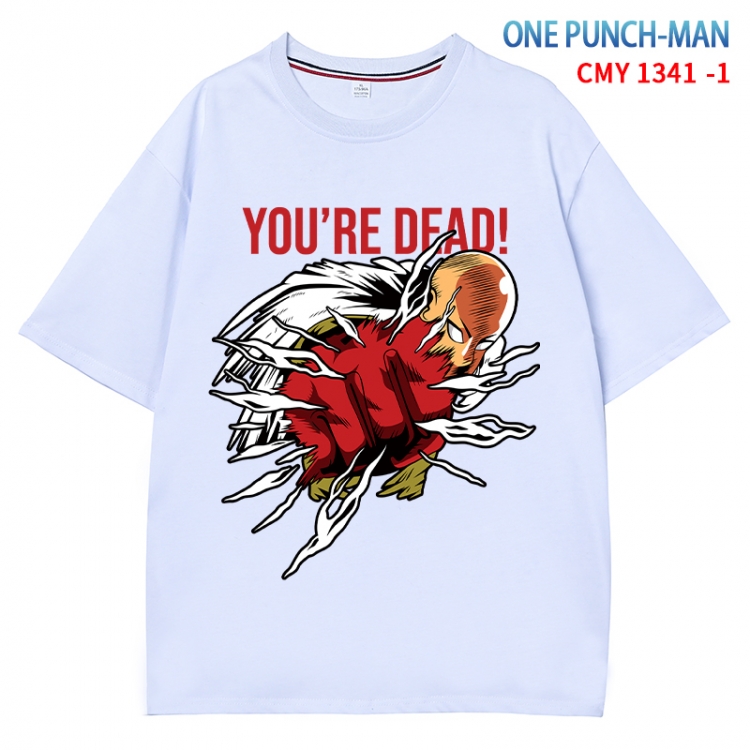 One Punch Man Anime Surrounding New Pure Cotton T-shirt from S to 4XL  CMY 1341 1