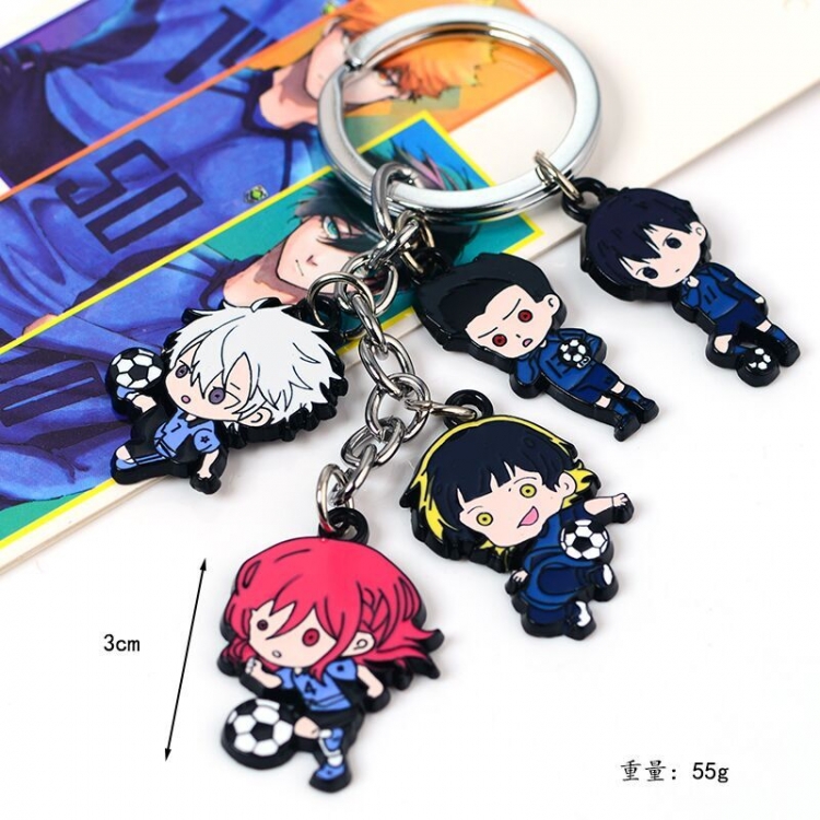 BLUE LOCK  Animation peripheral chain burning keychain pendant