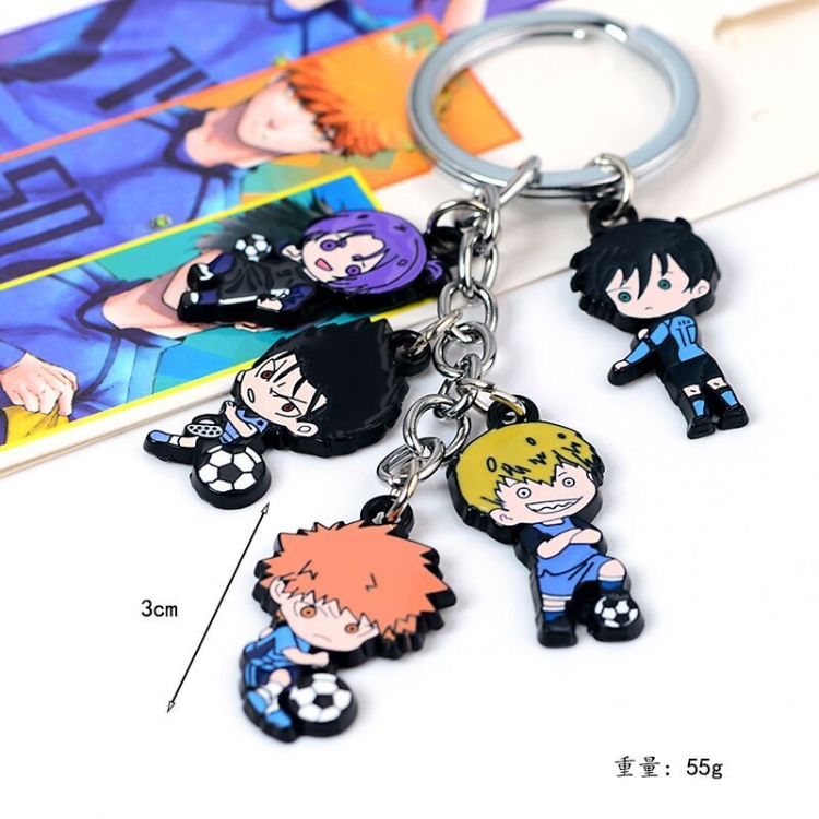 BLUE LOCK  Animation peripheral chain burning keychain pendant