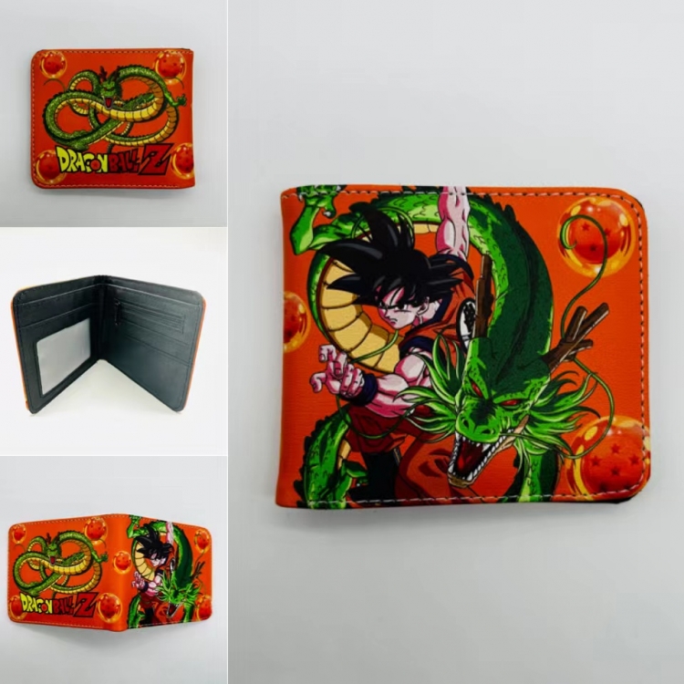 DRAGON BALL Full color  Two fold short card case wallet 11X9.5CM  0822