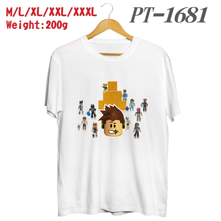 ROBLOX Anime Cotton Color Book Print Short Sleeve T-Shirt from M to 3XL PT1681