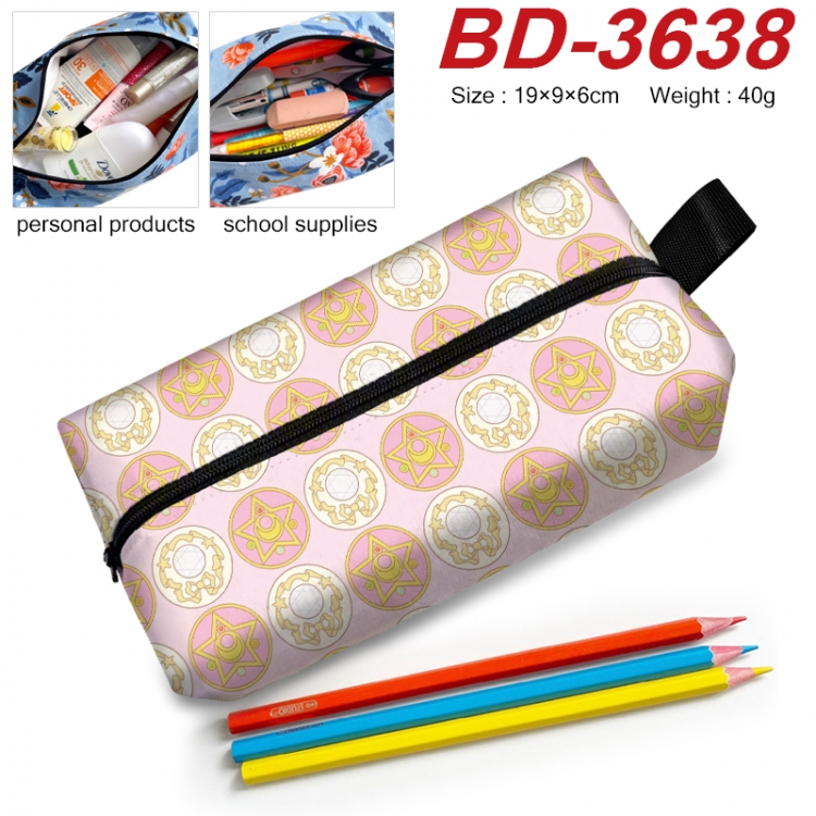sailormoon Anime New Zipper Pen Bag Storage Bag Makeup Bag 19x9x6cm BD-3638