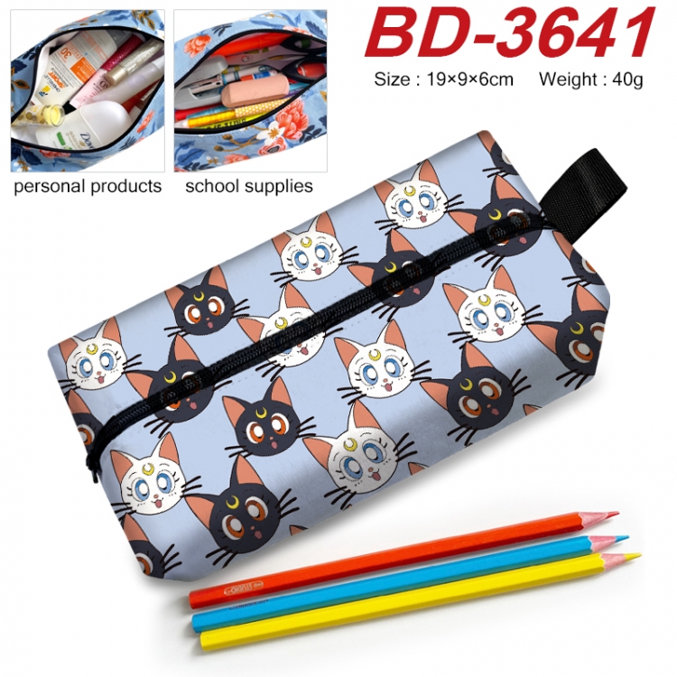 sailormoon Anime New Zipper Pen Bag Storage Bag Makeup Bag 19x9x6cm BD-3641