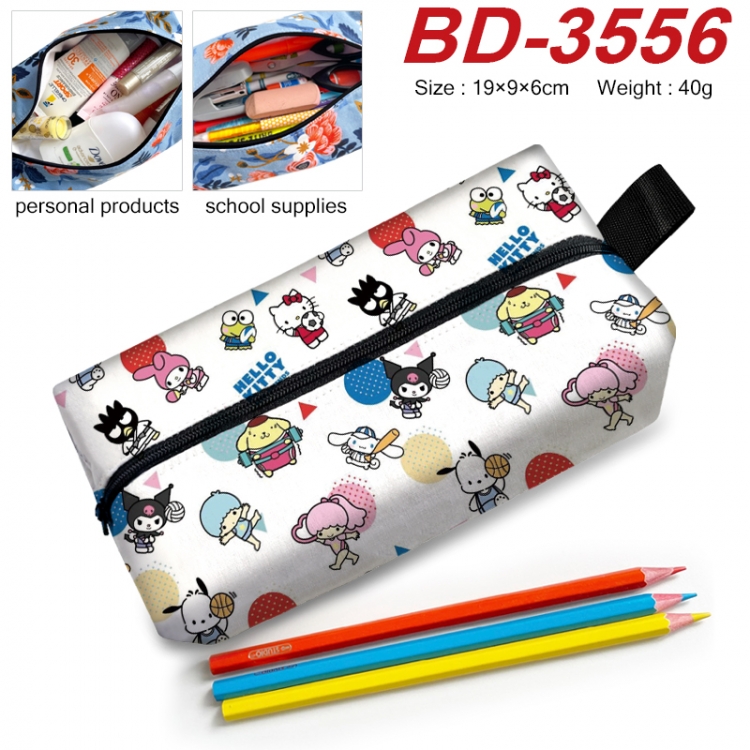 Sanrio Anime New Zipper Pen Bag Storage Bag Makeup Bag 19x9x6cm  BD-3556