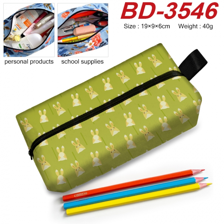 Genshin Impact Anime New Zipper Pen Bag Storage Bag Makeup Bag 19x9x6cm  BD-3546