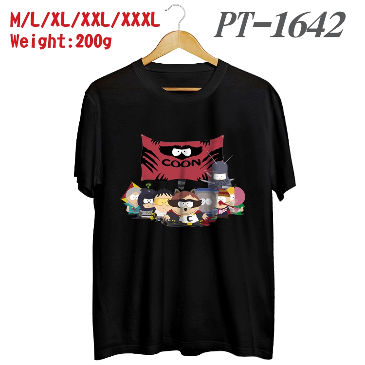 South Park Anime Cotton Color Book Print Short Sleeve T-Shirt from M to 3XL PT1642