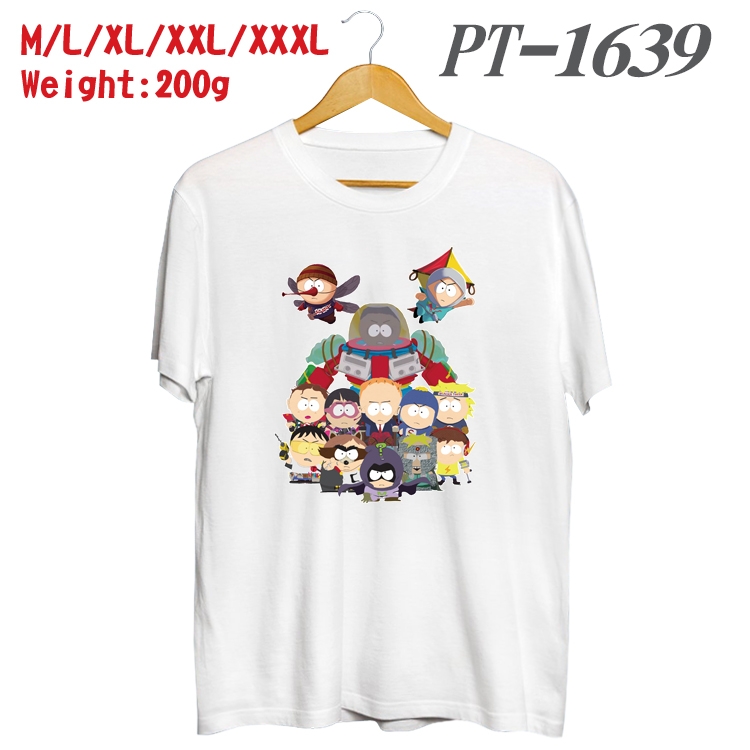 South Park Anime Cotton Color Book Print Short Sleeve T-Shirt from M to 3XL PT1639