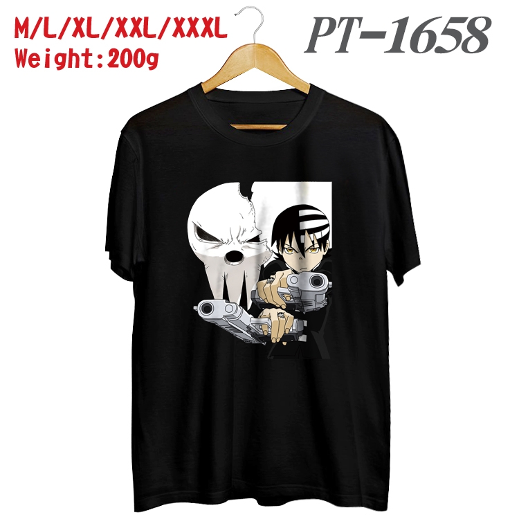 Soul Eater Anime Cotton Color Book Print Short Sleeve T-Shirt from M to 3XL PT1658