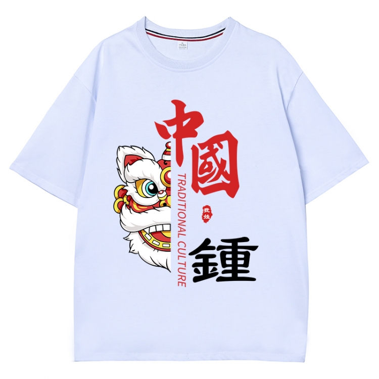 China-Chic Wind Anime Surrounding New Pure Cotton T-shirt from S to 4XL CMY-3112-1
