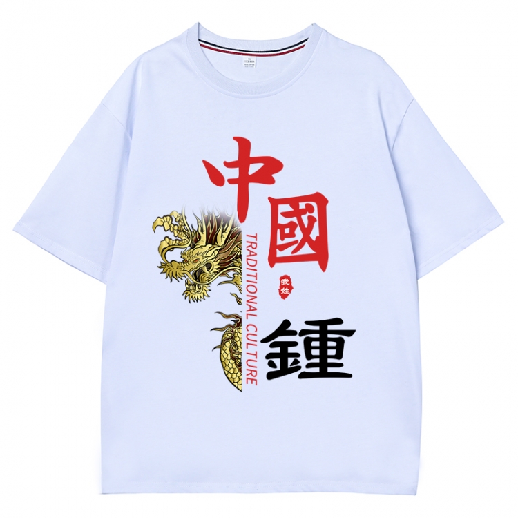 China-Chic Wind Anime Surrounding New Pure Cotton T-shirt from S to 4XL CMY-3113-1
